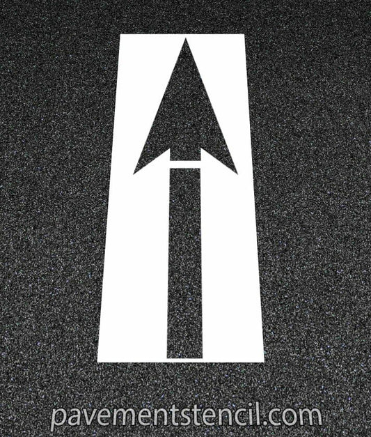 DOT straight arrow stencil