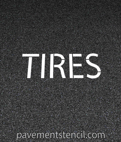 Jiffy Lube tires stencil