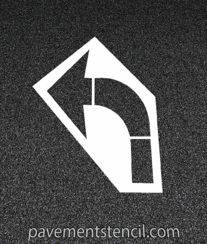 Amazon turn arrow stencil