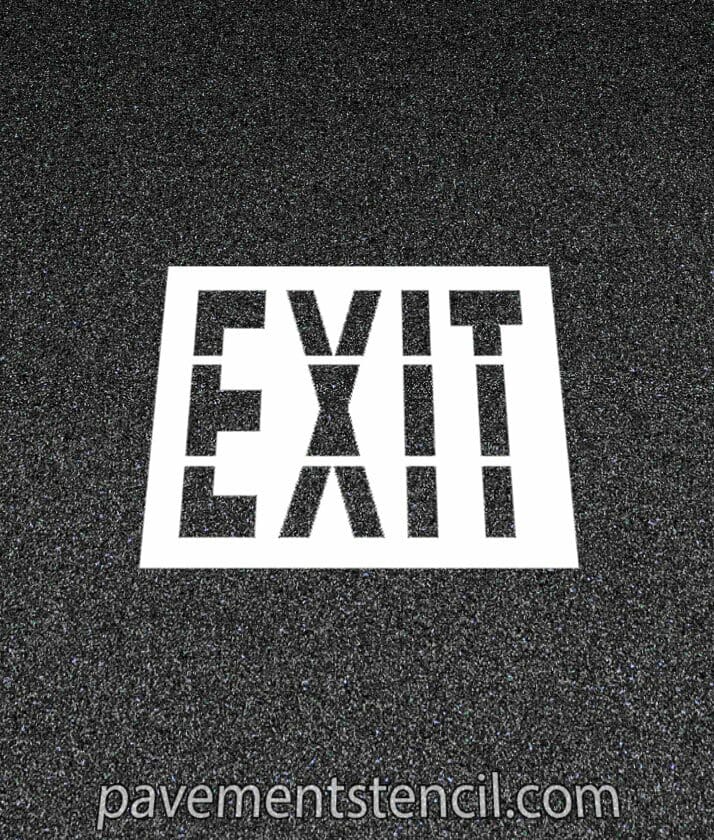 Walmart exit stencil